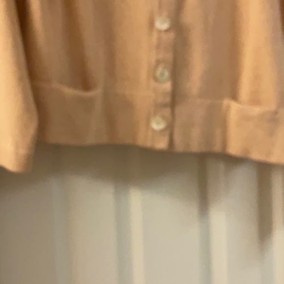 J. Jill Soft Peach Button-Up Cardigan Size 1X - Picture 5 of 9